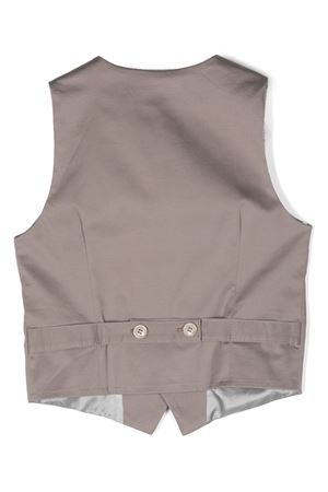 gilet in cotone grigio PAOLO PECORA KIDS | PP3555TORTO